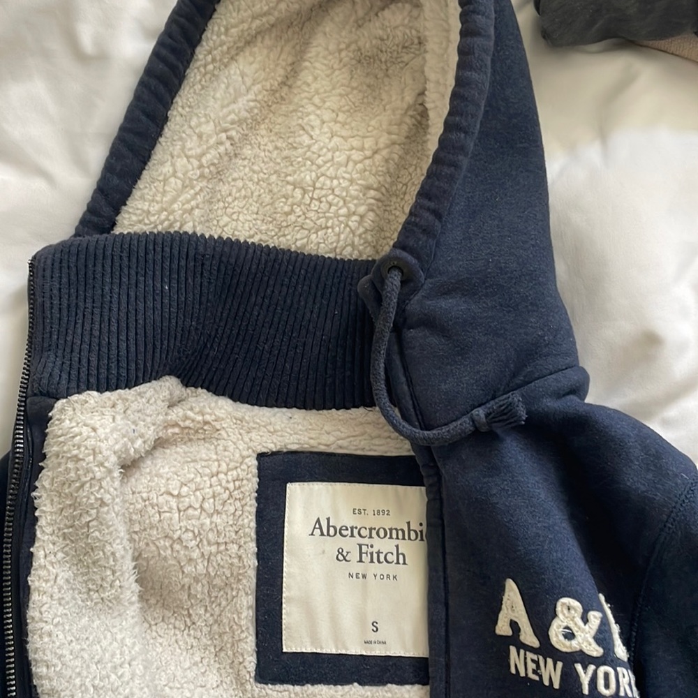 Blue thick winter coat